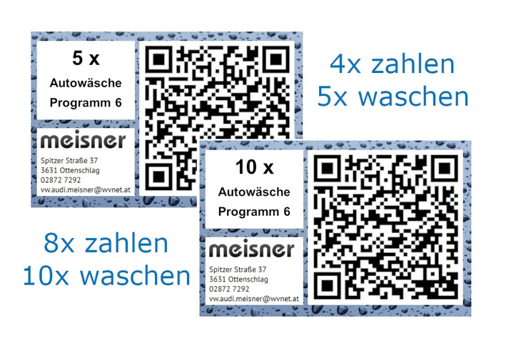 Einführungsangebote Waschanlage